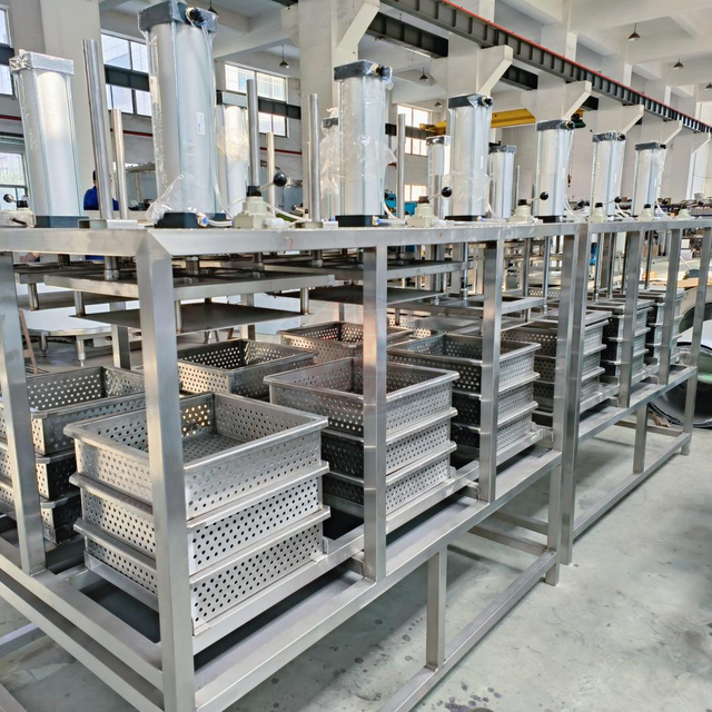 Máquina de prensagem automática de queijo de cilindro