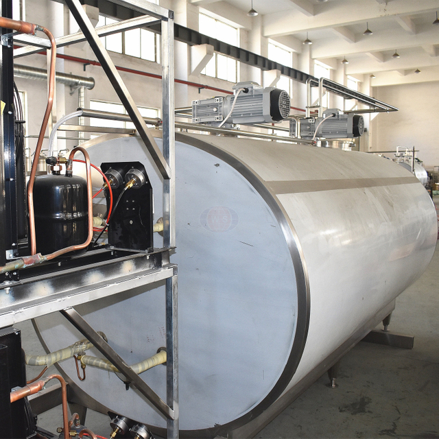 Tanque de resfriamento de leite de aço inoxidável de grau alimentar 