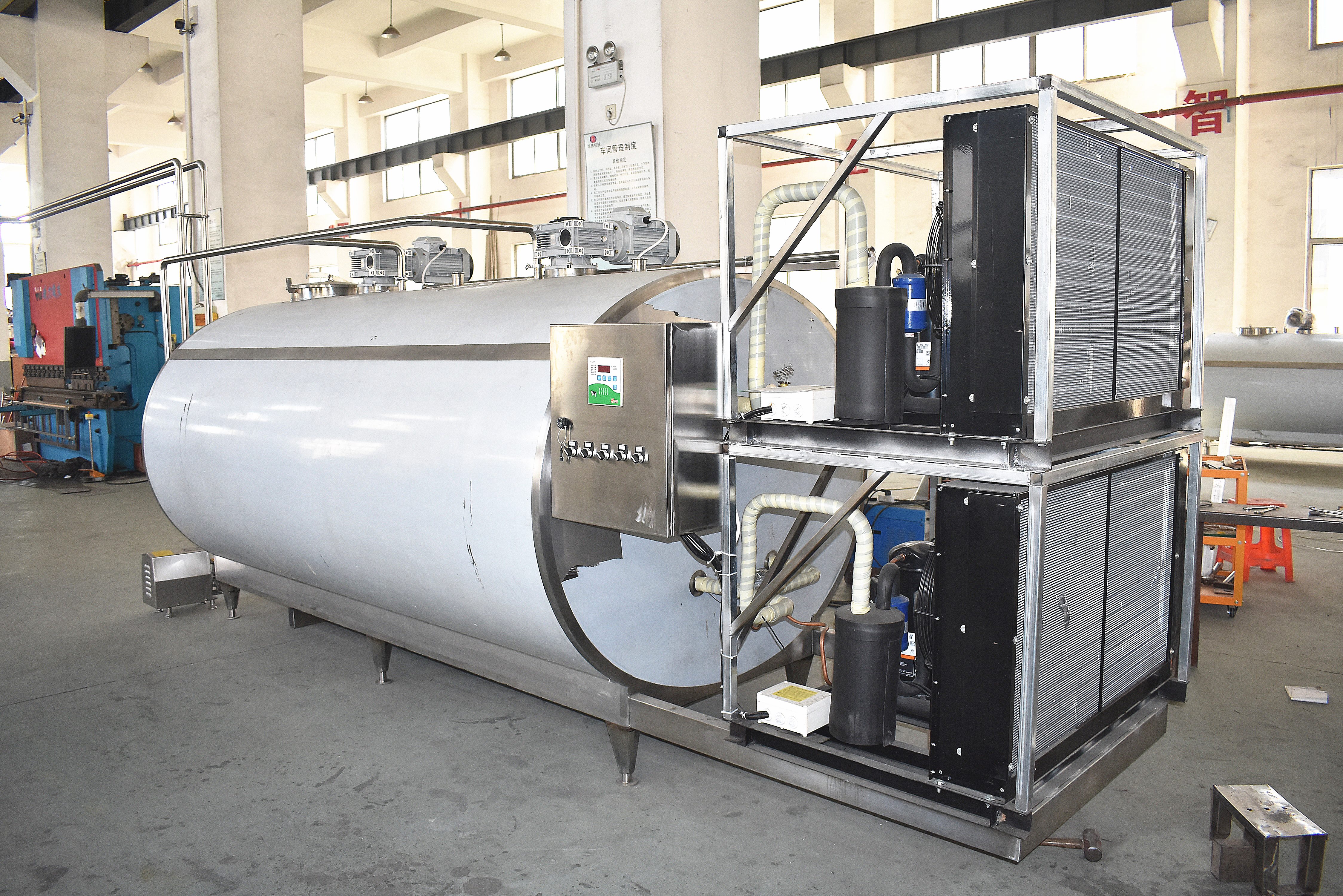 Tanque de resfriamento de leite