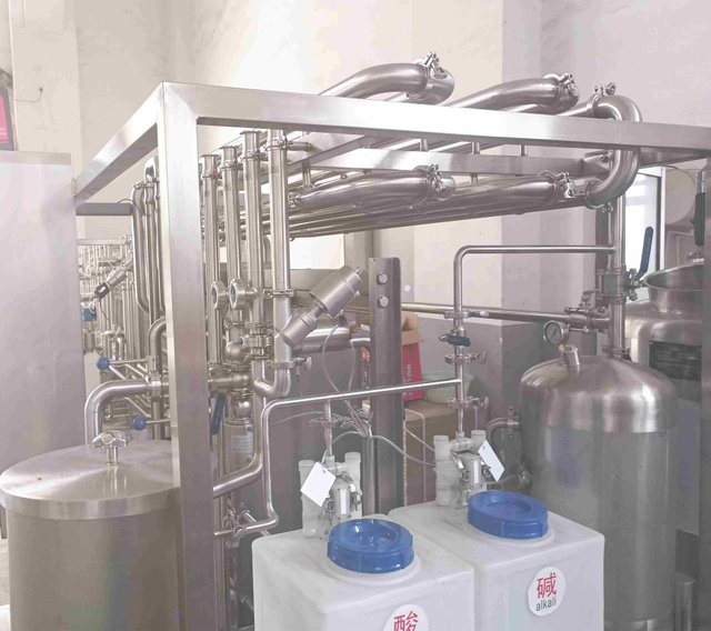 Máquina de pasteurização de leite e suco