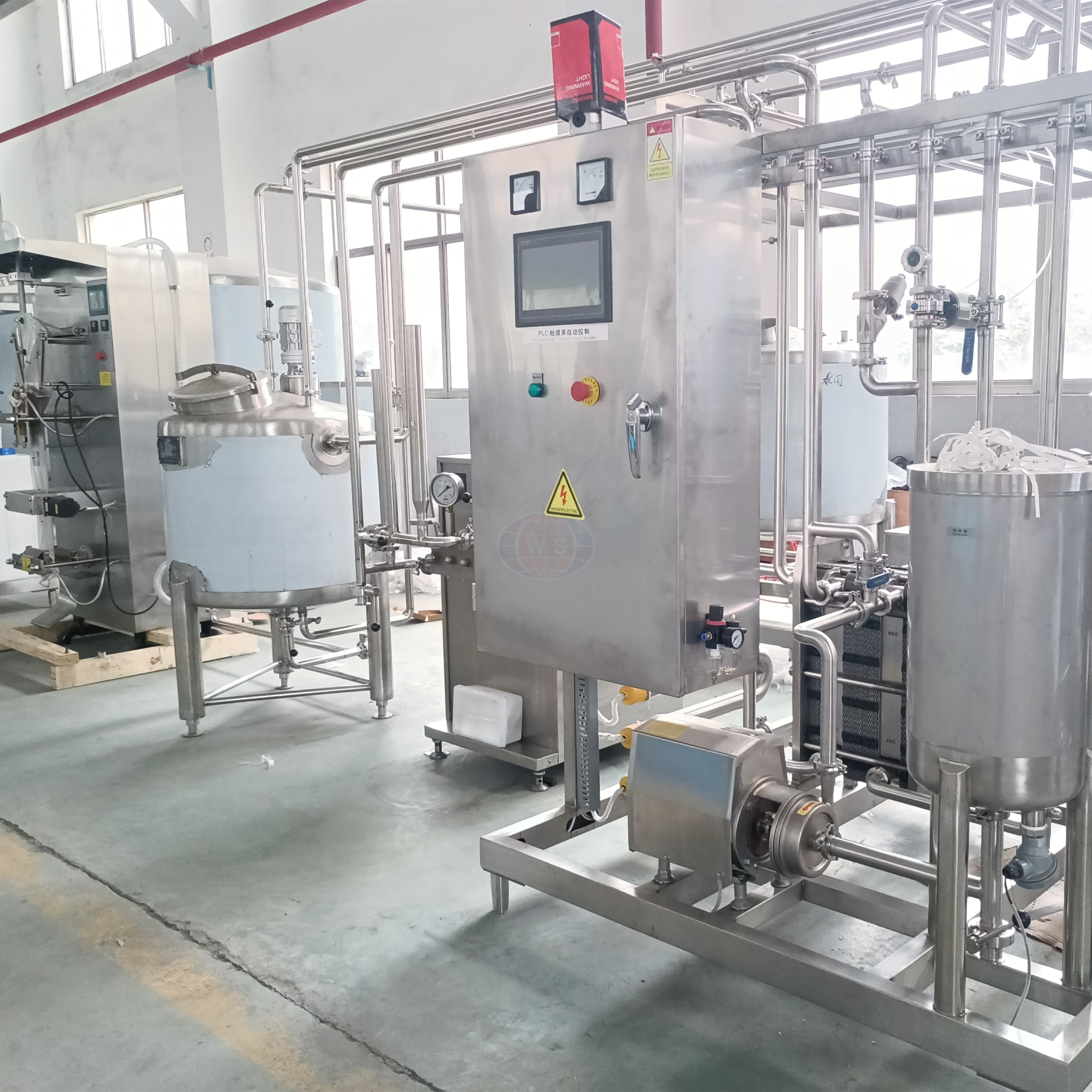 Equipamento de linha de processamento industrial de leite