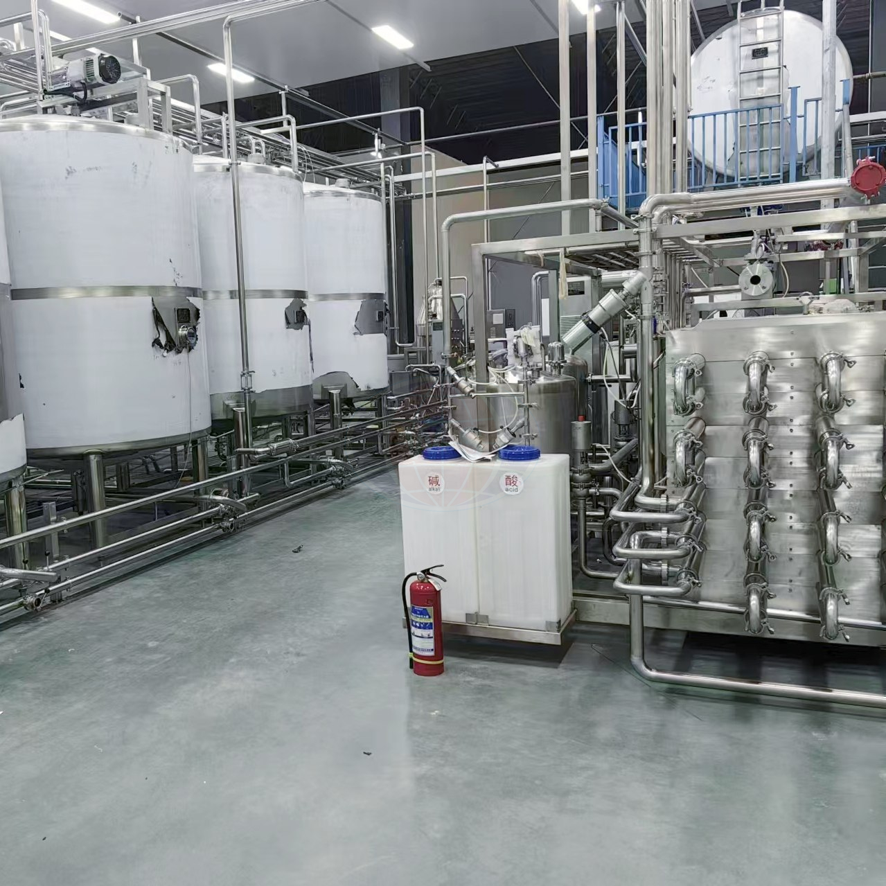 Planta de processamento de leite em pequena escala