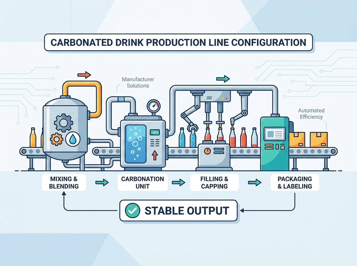 Equipamento de fabricante de linha de produ&ccedil;&atilde;o de bebidas carbonatadas